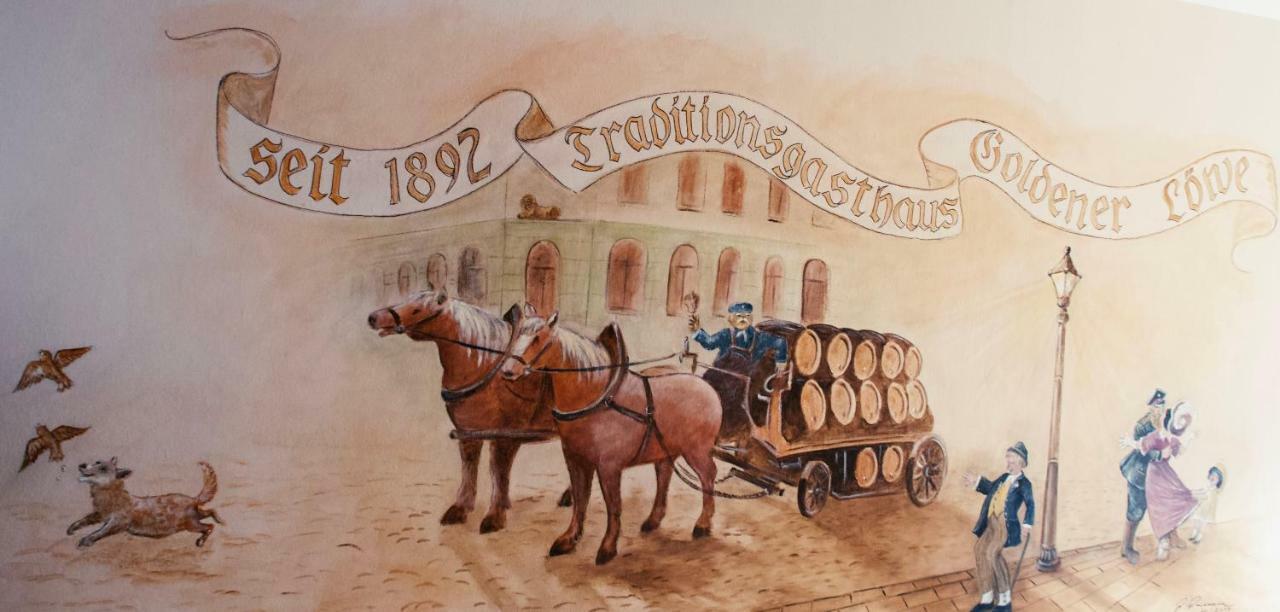 Traditionsgasthaus Goldener Loewe Riesa Restaurant & Pension ภายนอก รูปภาพ